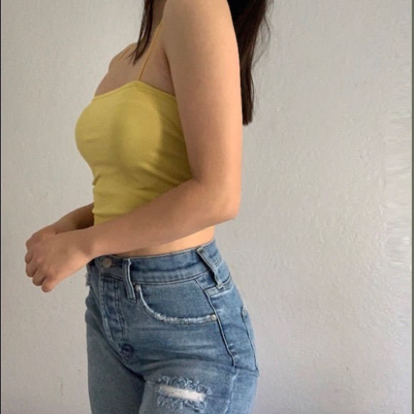 Fashion Nova Blue distressed mom jeans - Picture 2 of 2
